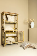 Zalie Natural Cottoncushion Zebra Fringes Square L