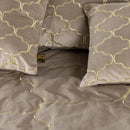 Lizze Beige Velvet Cushion Embroidery Square S