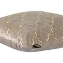 Lizze Beige Velvet Cushion Embroidery Square S
