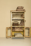 Cerine Brown Velvet Cushion Embroidery Square L