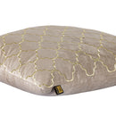 Lizze Beige Velvet Cushion Embroidery Square L