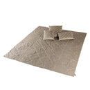 Lizze Beige Velvet Cushion Embroidery Square L