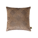 Cerine Brown Velvet Cushion Embroidery Square S