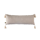 Zalie Natural Cottoncushion Zebra Fringes Square S