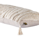Zalie Natural Cottoncushion Zebra Fringes Square S