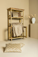 Cerine Brown Velvet Cushion Embroidery Square S