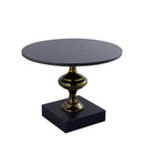 Alano Black Marble Coffee Table Alu Gold Table Leg