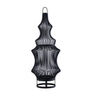Tobin Black Iron Round Wired Shaped Lantern