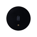 Emmett Black Iron Round Clock Square Texture S