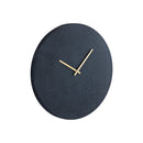 Emmett Black Iron Round Clock Square Texture S