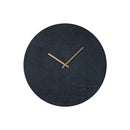 Emmett Black Iron Round Clock Square Texture S