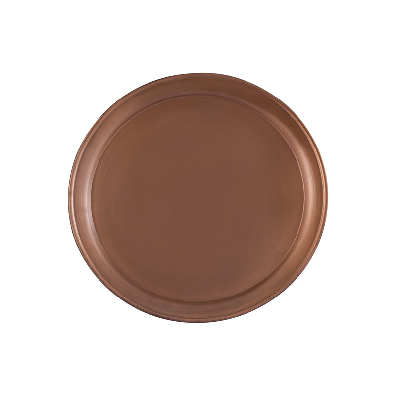 Aspyn Copper Iron Round Bowl With Border M