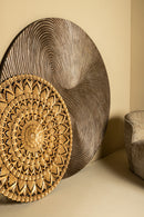 Wiktor Brown Wallpanel Swirl Carved L