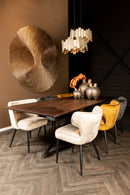 Wiktor Brown Wallpanel Swirl Carved L