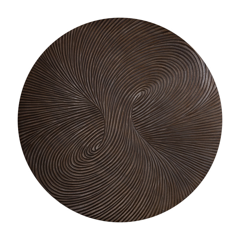 Wiktor Brown Wallpanel Swirl Carved L