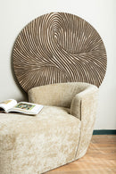 Wiktor Brown Wallpanel Swirl Carved M