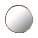 PTMD Limera Brass Alu Round Mirror Irregular Border L