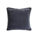 Nasim Dark Grey Cotton Cusion With Border Square L