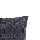 Nasim Dark Grey Cotton Cusion Pattern Square L