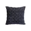 Nasim Dark Grey Cotton Cusion Pattern Square L