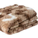 Geraldine Brown Artificial Fur Plaid S