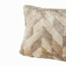 Kathleen Cream Artificial Fur Cushion Rectangle