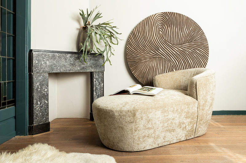 Wiktor Brown Wallpanel Swirl Carved M