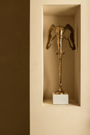 Horton Champagne Alu Elephant Statue Marble Base S