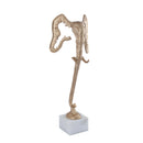 Horton Champagne Alu Elephant Statue Marble Base L