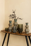 Oswald Blue Ceramic Pot High With Bulbs M