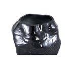 Riley Black Glass Vase Round Irregular Shape
