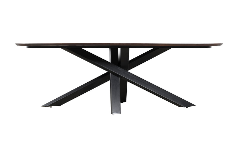 Alore Brown Black Diningtable Oval 200 Cm