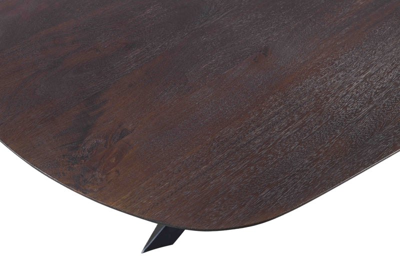 Alore Brown Black Diningtable Oval 200 Cm