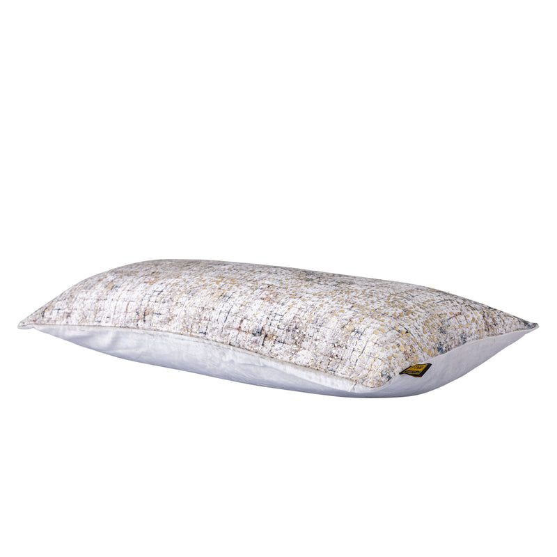 Curt Cream Velvet Rect Cushion Square Print