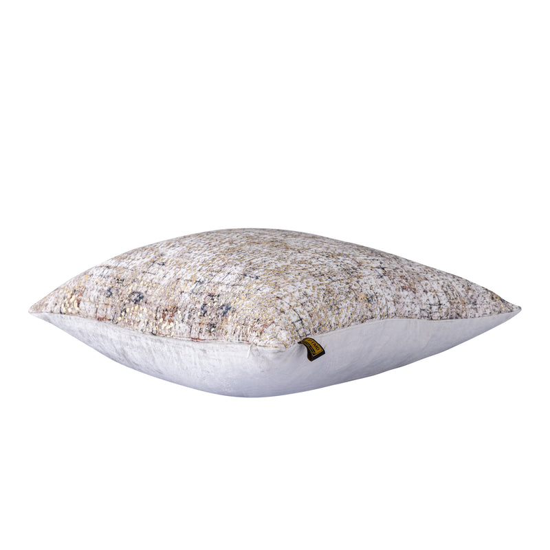 Curt Cream Velvet Square Cushion Square Print