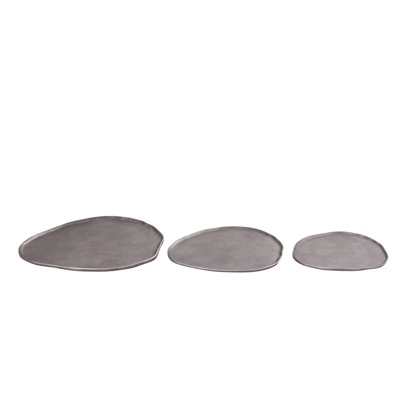 Kora Silver Casted Alu Organic Shaped Bowl L