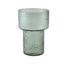 Blane Green Dotted Glass Vase Round Wide Border L