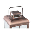 Vitoria Copper Rectangle Iron Lantern With Glass L
