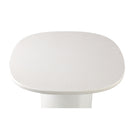 Krysta White Mdf Coffee Table Organic Shape S