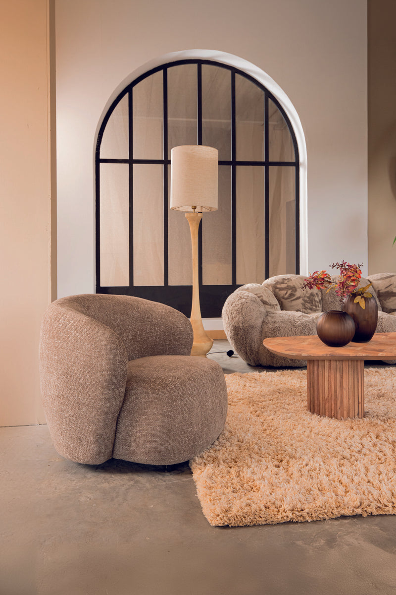Aphrodite Taupe Fauteuil Legacy 3 Mink Fabric