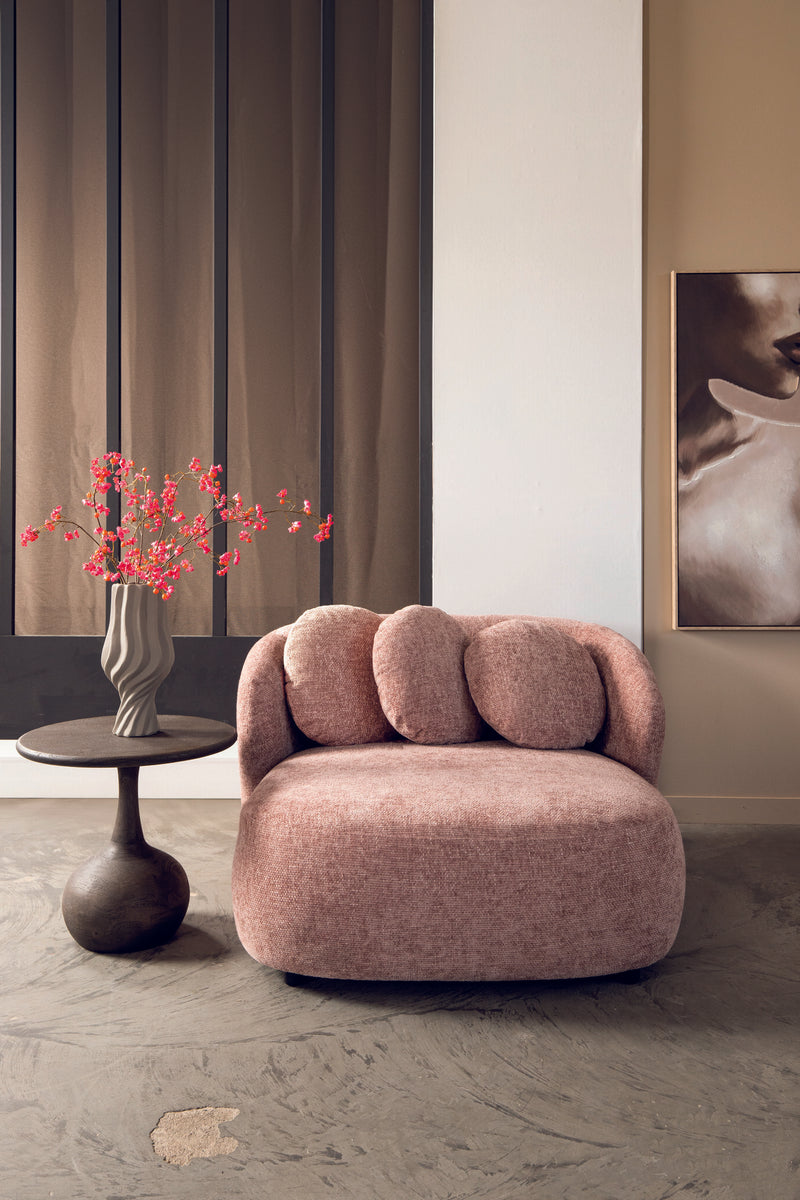 Aphrodite Pink Loveseat Legacy 14 Flamingo Fabric