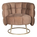 Fluffy Fauteuil Vogue 3 Antelope Gold Base