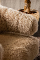 Hair Cream Fauteuil Champagne Metal Base