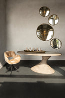 Nemo Grey Mango Wooden Dining Table Oval