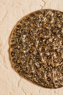 Victoire Gold Casted Alu Round Rough Wall Panel