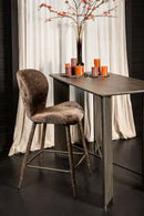 Thor Mocca Bar Chair Aphrodite 7 Fabric Leg