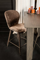 Thor Mocca Bar Chair Aphrodite 7 Fabric Leg