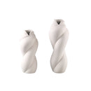 Donnella Cream Ceramic Matt Glazed Thick Swirlpot L