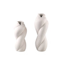 Donnella Cream Ceramic Matt Glazed Thick Swirlpot L