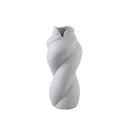 Donnella Taupe Ceramic Matt Glazed Thick Swirlpot S